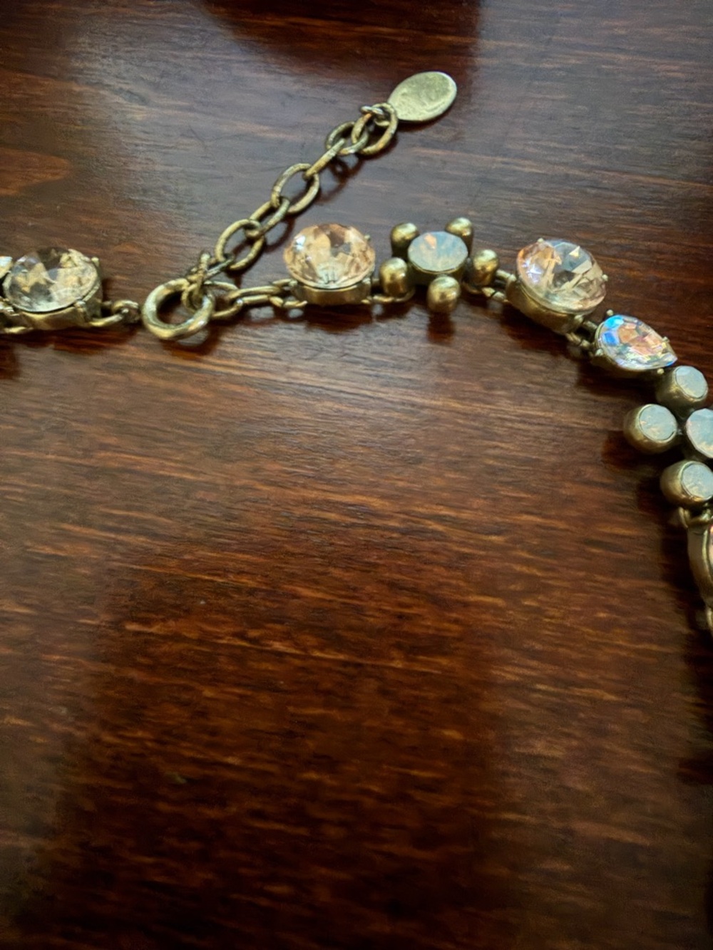 Loft Sparkling Crystal Floral Necklace - looks like Sorrelli - Picture 4 of 8